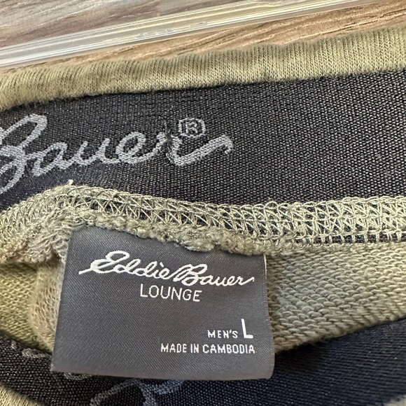 Eddie Bauer Men’s Green Lounge Sweatpants Size Large - Picture 3 of 5